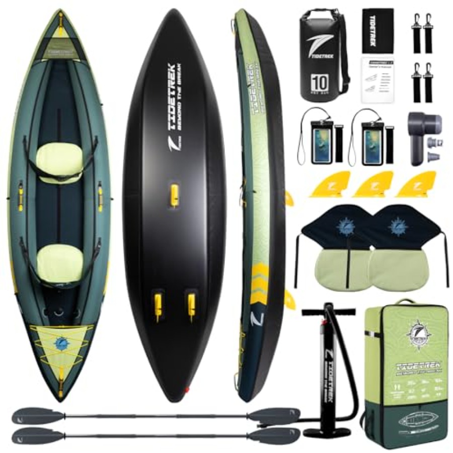 Fishing Kayak Inflatable - Caiaque inflável para passeios em lagos,