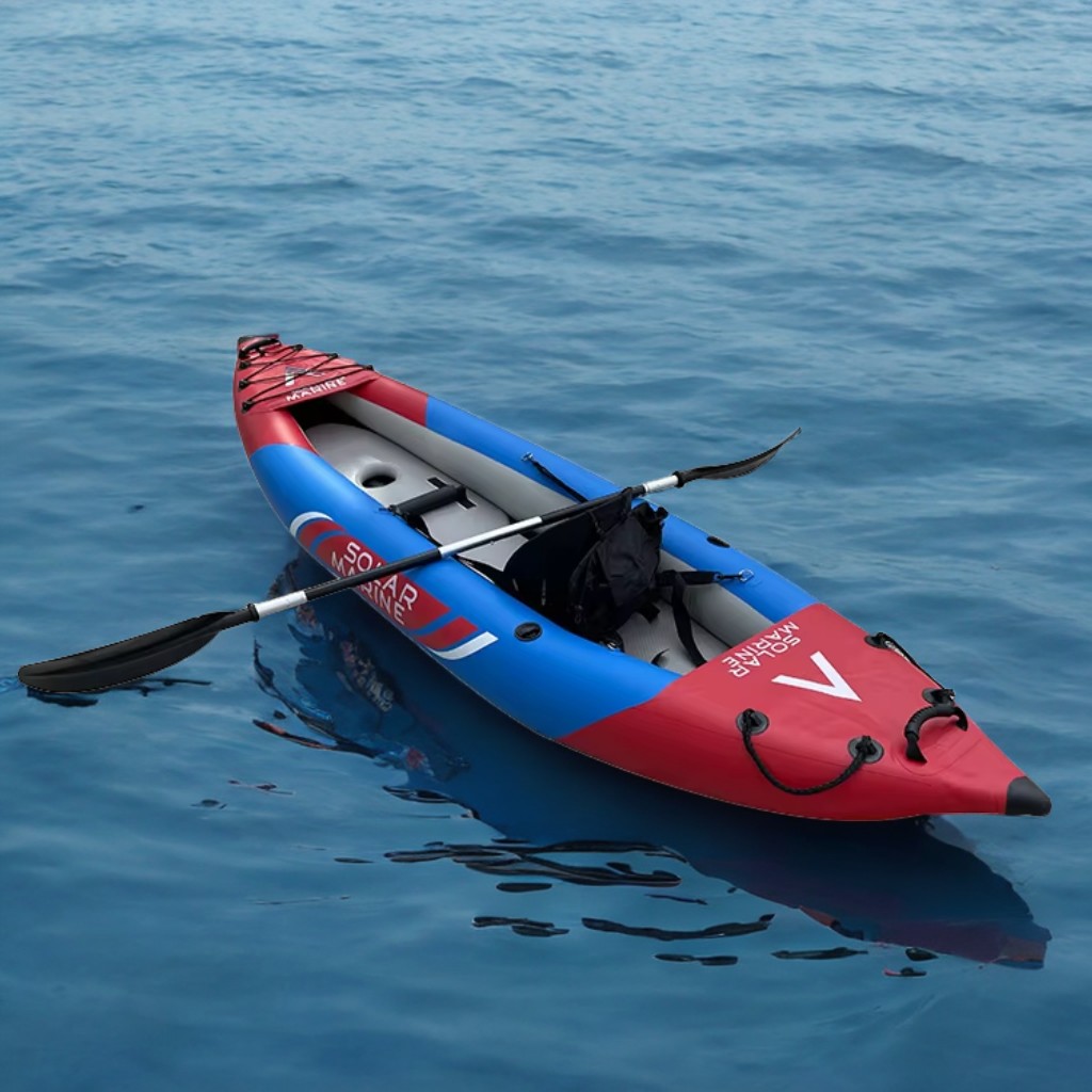 Fishing Kayak Inflatable - Caiaque inflável duplo escovado Solarmarine, canoa