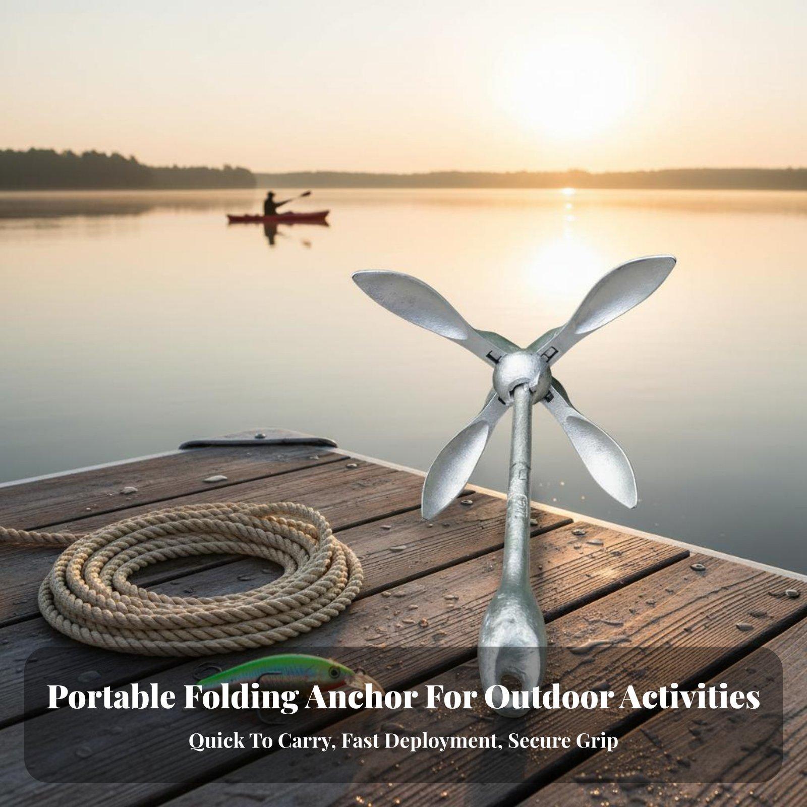 Fishing Kayak Anchor - Âncora de Barco Galvanizada em Aço