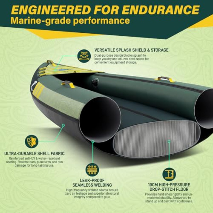 Caiaque inflável para passeios - Fishing Kayak Inflatable avaliação e preço